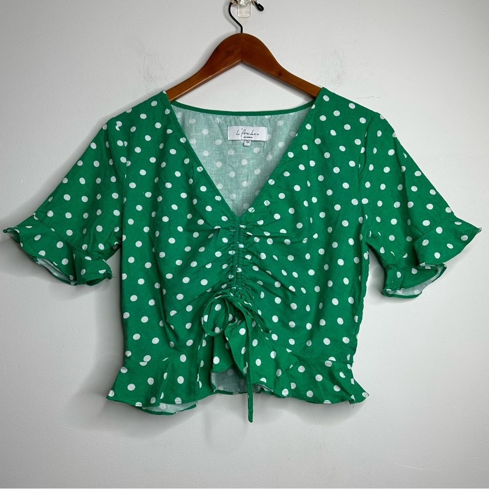 L’Academie The Lucia Blouse Size Small - Picture 2 of 10